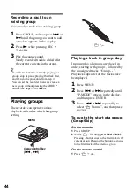 Preview for 44 page of Sony MZ-N510CK Operating Instructions Manual