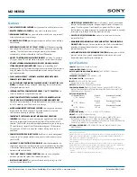 Preview for 2 page of Sony MZ-N510CK Specification Sheet