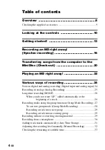 Preview for 4 page of Sony MZ-N707 OpenMG Jukebox NOTES on installing & operating Operating Instructions Manual