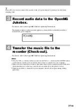 Preview for 21 page of Sony MZ-N707 OpenMG Jukebox NOTES on installing & operating Operating Instructions Manual