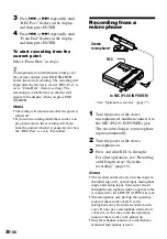 Preview for 30 page of Sony MZ-N707 OpenMG Jukebox NOTES on installing & operating Operating Instructions Manual