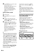 Preview for 36 page of Sony MZ-N707 OpenMG Jukebox NOTES on installing & operating Operating Instructions Manual