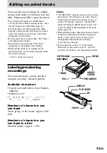 Preview for 43 page of Sony MZ-N707 OpenMG Jukebox NOTES on installing & operating Operating Instructions Manual