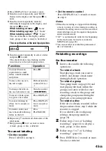 Preview for 45 page of Sony MZ-N707 OpenMG Jukebox NOTES on installing & operating Operating Instructions Manual