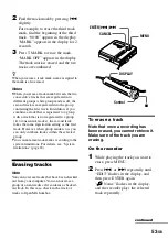 Preview for 53 page of Sony MZ-N707 OpenMG Jukebox NOTES on installing & operating Operating Instructions Manual