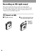 Предварительный просмотр 20 страницы Sony MZ-N920 Operating Instructions Manual