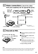 Предварительный просмотр 21 страницы Sony MZ-N920 Operating Instructions Manual