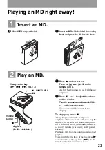 Предварительный просмотр 23 страницы Sony MZ-N920 Operating Instructions Manual