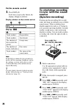 Предварительный просмотр 26 страницы Sony MZ-N920 Operating Instructions Manual