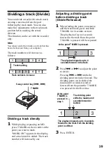 Предварительный просмотр 39 страницы Sony MZ-N920 Operating Instructions Manual