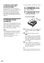 Предварительный просмотр 40 страницы Sony MZ-N920 Operating Instructions Manual