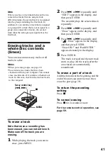 Предварительный просмотр 41 страницы Sony MZ-N920 Operating Instructions Manual