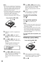 Предварительный просмотр 46 страницы Sony MZ-N920 Operating Instructions Manual