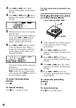 Предварительный просмотр 48 страницы Sony MZ-N920 Operating Instructions Manual