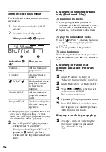 Предварительный просмотр 54 страницы Sony MZ-N920 Operating Instructions Manual