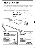 Preview for 33 page of Sony MZ-NE410 - Net MD Walkman MiniDisc Recorder Operating Instructions Manual