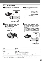 Preview for 17 page of Sony MZ-NH600 Operating Instructions Manual