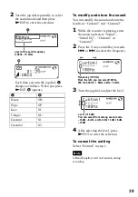 Preview for 39 page of Sony MZ-NH600 Operating Instructions Manual