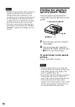 Preview for 54 page of Sony MZ-NH600 Operating Instructions Manual