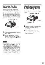 Preview for 55 page of Sony MZ-NH600 Operating Instructions Manual