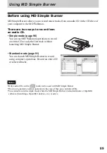 Preview for 89 page of Sony MZ-NH600 Operating Instructions Manual