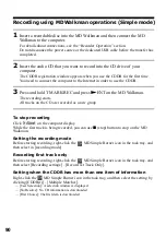 Preview for 90 page of Sony MZ-NH600 Operating Instructions Manual