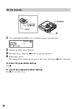 Предварительный просмотр 26 страницы Sony MZ-NH700 Operating Instructions Manual