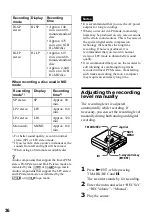 Preview for 36 page of Sony MZ-NH700 Operating Instructions Manual