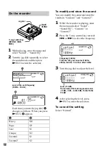 Preview for 52 page of Sony MZ-NH700 Operating Instructions Manual