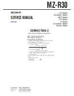 Preview for 61 page of Sony MZ-R30 Analog PCLink Service Manual