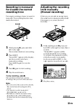 Предварительный просмотр 13 страницы Sony MZ-R35 Operating Instructions Manual