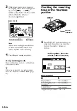 Предварительный просмотр 14 страницы Sony MZ-R35 Operating Instructions Manual