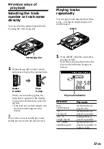 Предварительный просмотр 17 страницы Sony MZ-R35 Operating Instructions Manual