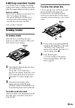 Предварительный просмотр 21 страницы Sony MZ-R35 Operating Instructions Manual