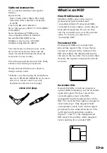 Preview for 33 page of Sony MZ-R37 Operating Instructions Manual