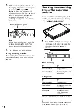 Preview for 14 page of Sony MZ-R37SP - MD Walkman MiniDisc Recorder Operating Instructions Manual