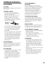 Preview for 25 page of Sony MZ-R37SP - MD Walkman MiniDisc Recorder Operating Instructions Manual