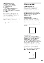 Preview for 33 page of Sony MZ-R37SP - MD Walkman MiniDisc Recorder Operating Instructions Manual