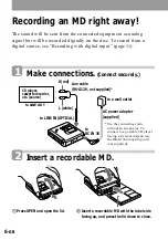 Preview for 6 page of Sony MZ-R55 Operating Instructions Manual