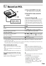 Preview for 7 page of Sony MZ-R55 Operating Instructions Manual