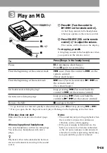 Preview for 9 page of Sony MZ-R55 Operating Instructions Manual