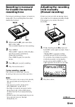 Preview for 13 page of Sony MZ-R55 Operating Instructions Manual