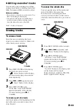 Preview for 21 page of Sony MZ-R55 Operating Instructions Manual