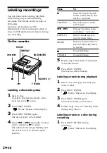 Preview for 24 page of Sony MZ-R55 Operating Instructions Manual