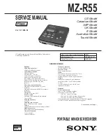 Preview for 87 page of Sony MZ-R55 Service Manual