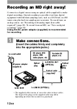 Предварительный просмотр 12 страницы Sony MZ-R701 Operating Instructions Manual