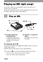 Предварительный просмотр 16 страницы Sony MZ-R701 Operating Instructions Manual