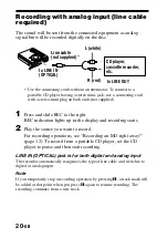 Предварительный просмотр 20 страницы Sony MZ-R701 Operating Instructions Manual