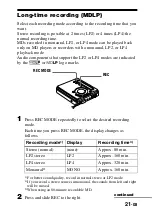 Предварительный просмотр 21 страницы Sony MZ-R701 Operating Instructions Manual