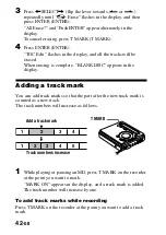 Предварительный просмотр 42 страницы Sony MZ-R701 Operating Instructions Manual